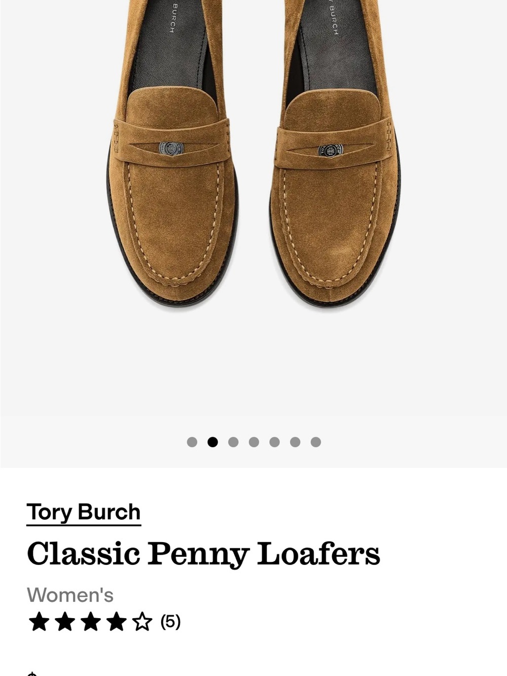 Tory Burch Men's Suede Loafers in Tan